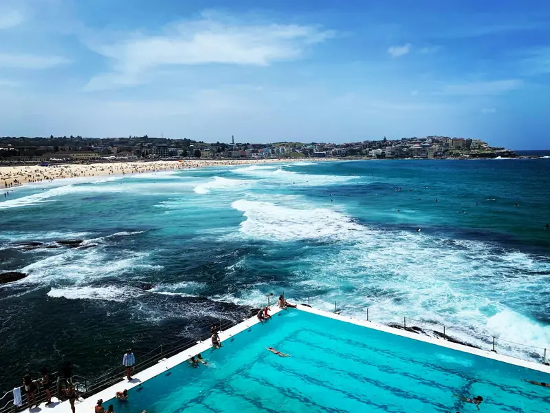 Bondi Icebergs pool and Bondi Beach, Sydney